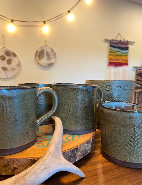 Melanie Hunt - Cedar Mugs - Ceramic