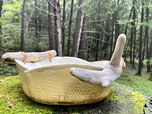 Melanie Hunt - Honeycomb Fruit Bowl - Ceramic