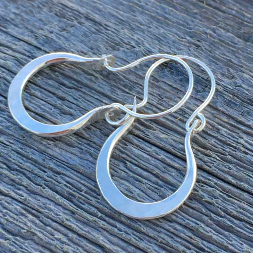 Gwendlyn Goulet - Hammered Hoop Earrings