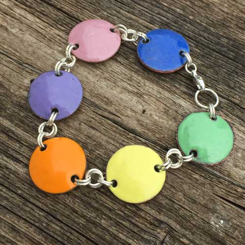 Gwendlyn Goulet - Pastel Enameled Bracelet