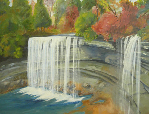 Karen Rodgers - Bridal Falls - Acrylic - 16x20